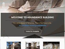 Tablet Screenshot of abundancebuilding.com